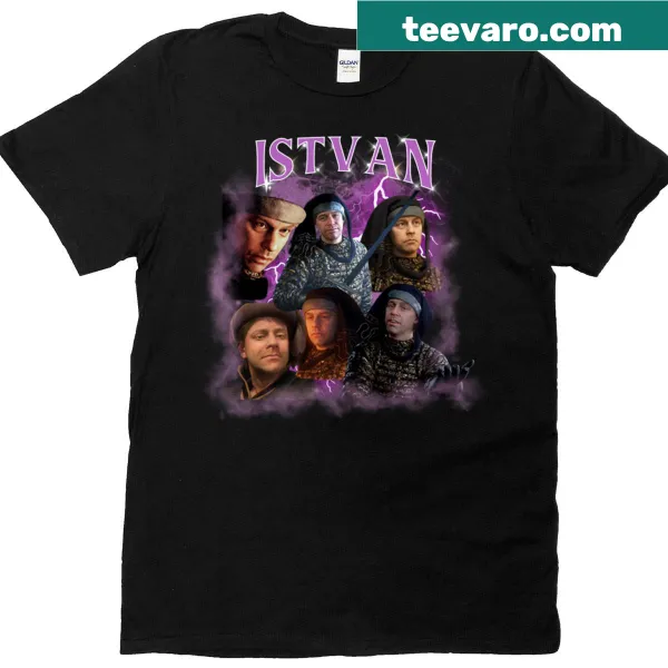 Vintage-inspired Istvan Toth Kcd2 graphic T-shirt for gamers