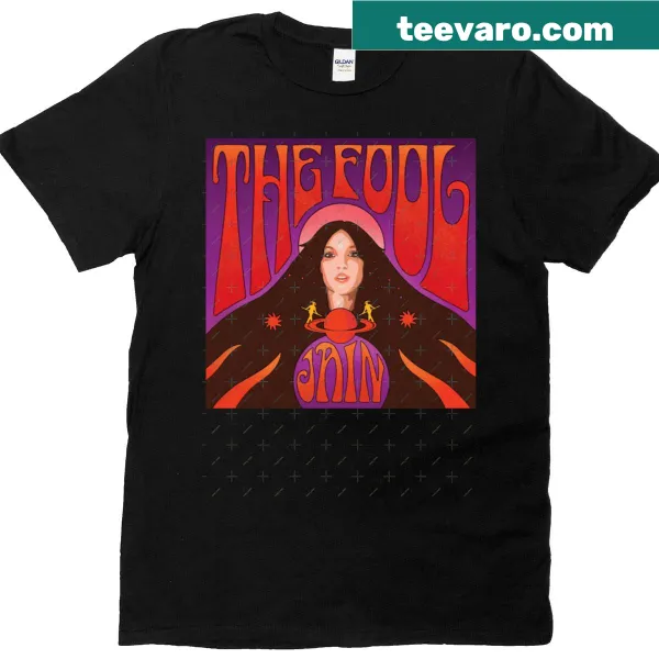 Typography t-shirt featuring the text 'Jain - The Fool Album 2023'