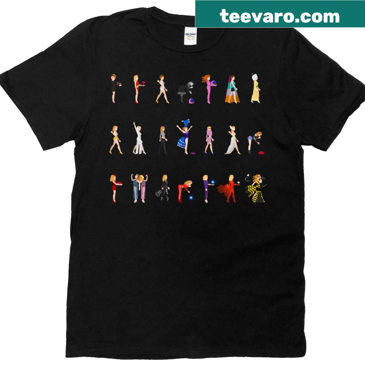 Kylie evolution themed t-shirt with playful design — on a men's t-shirt