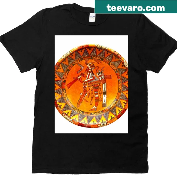 Graphic T-shirt featuring a detailed illustration of a trumpeter.
