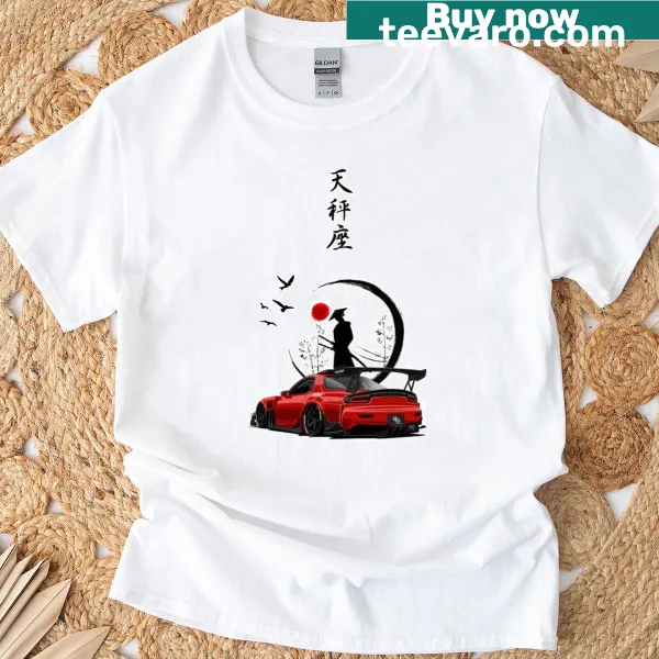 Mazda RX-7 illustrated graphic T-shirt