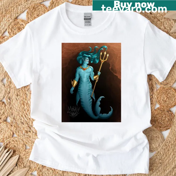 Playful Atlantis graphic t-shirt inspired by Mermay 2025