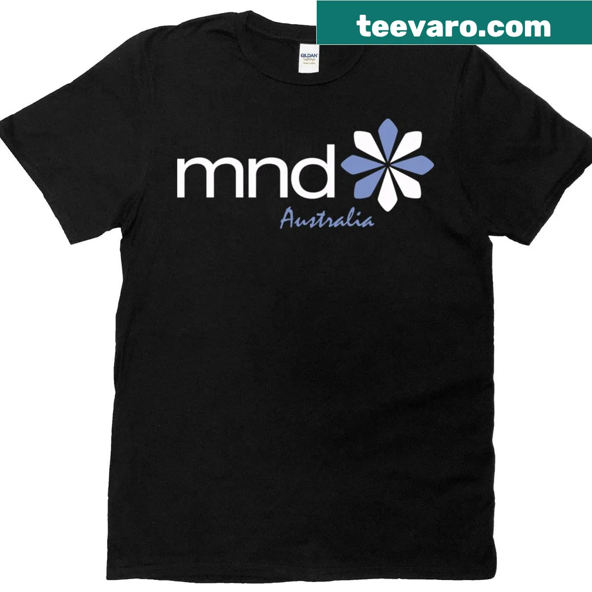 T-shirt with MND Australia logo design. — on a men's t-shirt