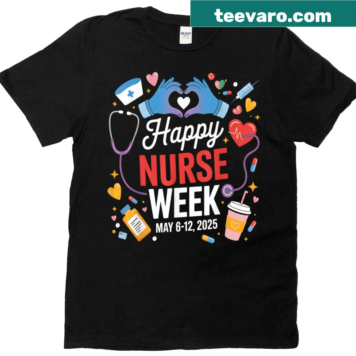 T-shirt celebrating Nurse Appreciation Week with a heartfelt message — on a men's t-shirt