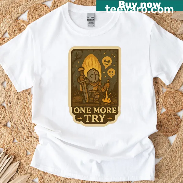 Illustration of a hollow figure at a fog gate on a T-shirt