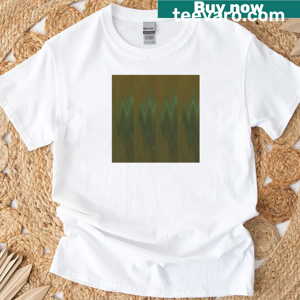 Artistic representation of Earth on a T-shirt — on a men's t-shirt