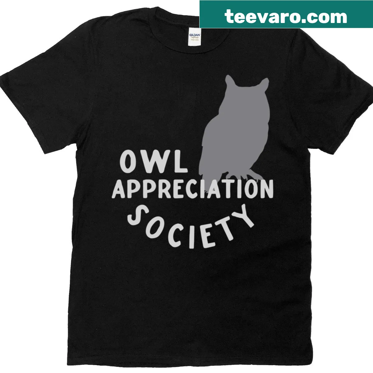 Owl-themed t-shirt with a collection of cute owls — on a men's t-shirt