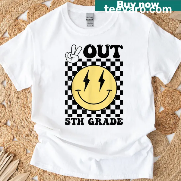 Illustrative design celebrating the last day of 5th grade