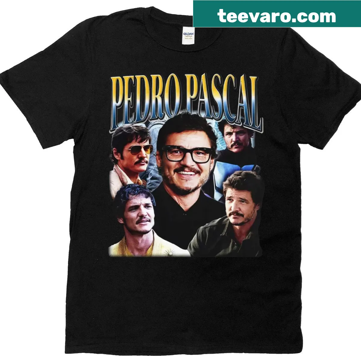 T-shirt honoring Pedro Pascal's character from 'The Last of Us' with thoughtful design — on a men's t-shirt