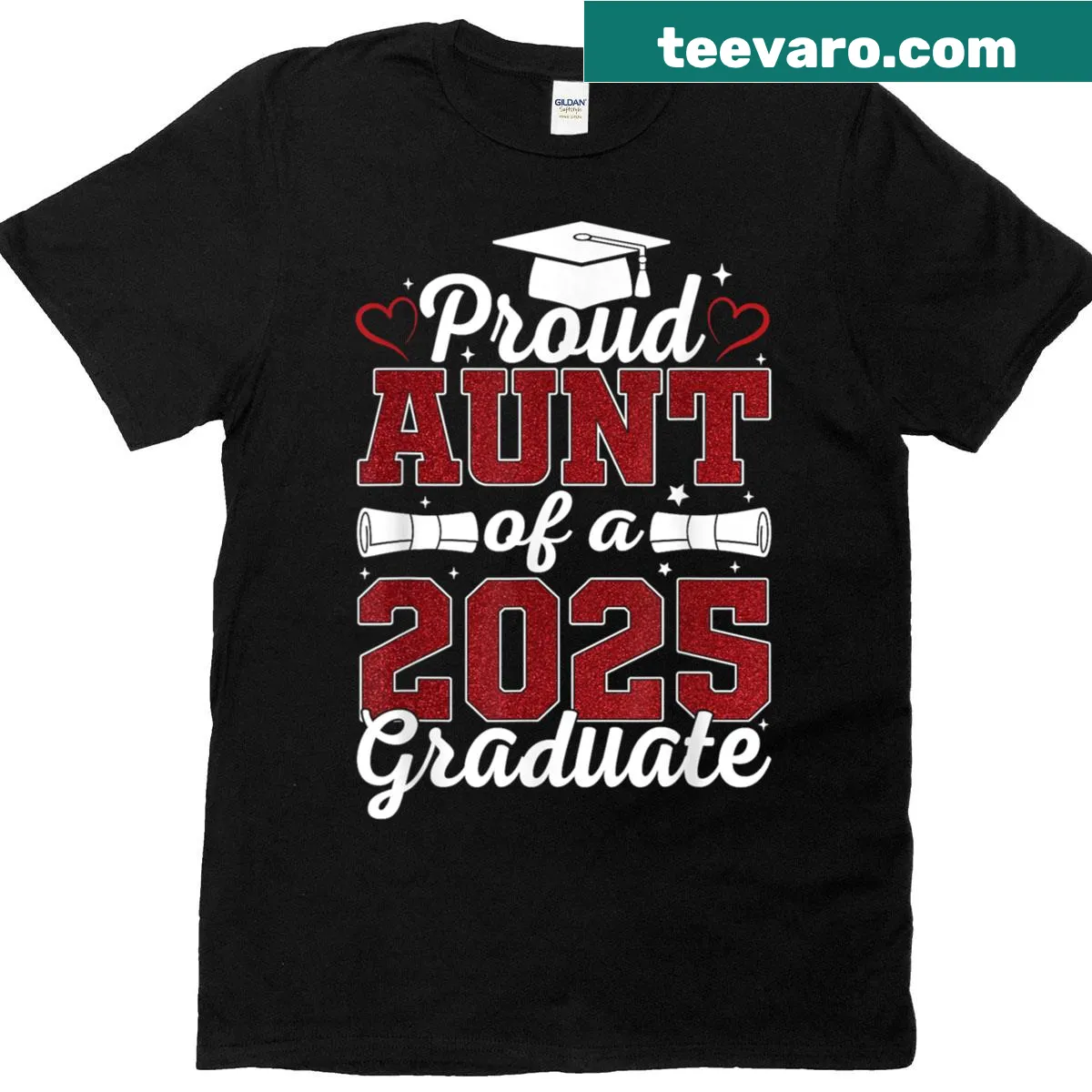 Proud Grandpa of a 2025 Graduate T-shirt with bold text — on a men's t-shirt