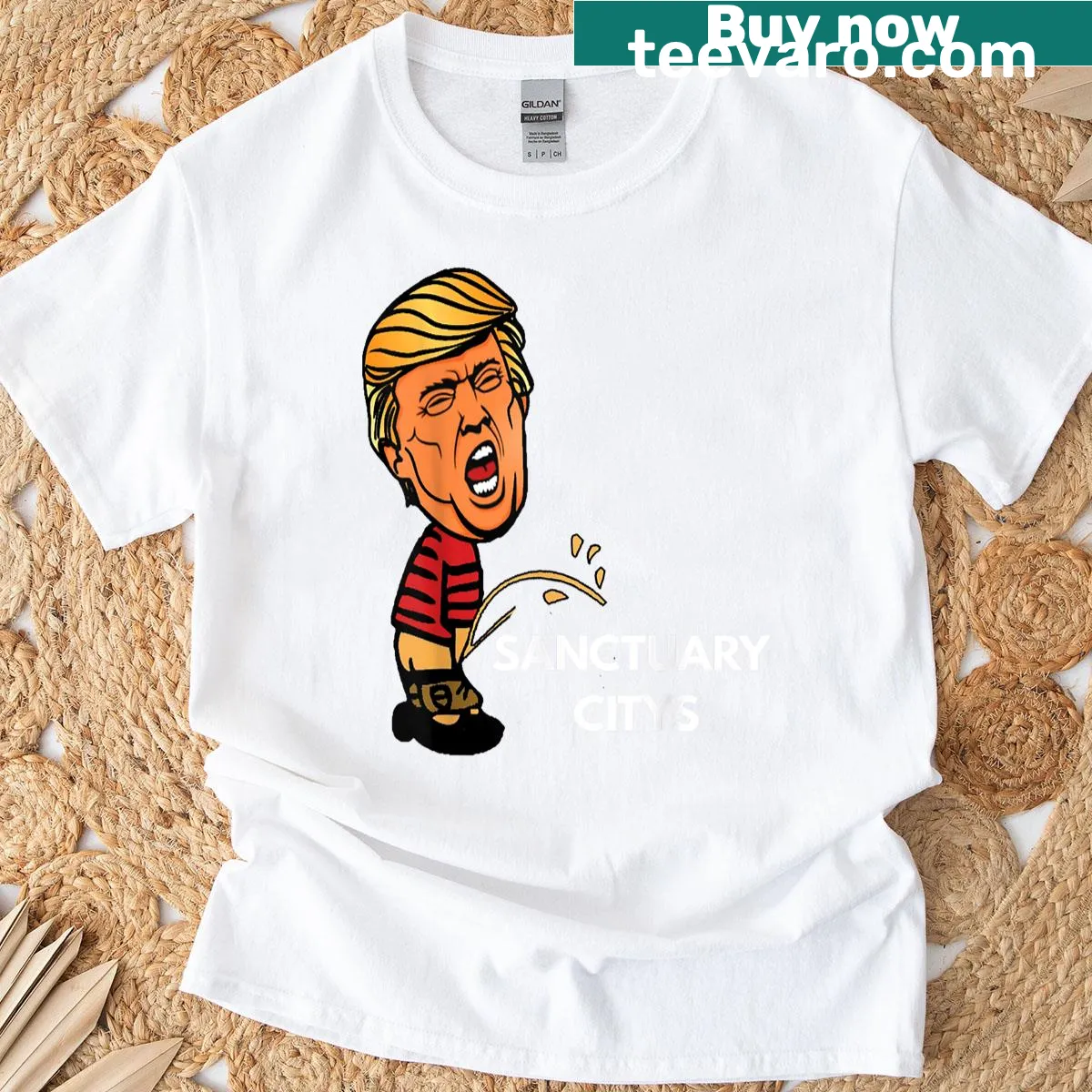 Typography design with patriotic message on a T-shirt — on a men's t-shirt