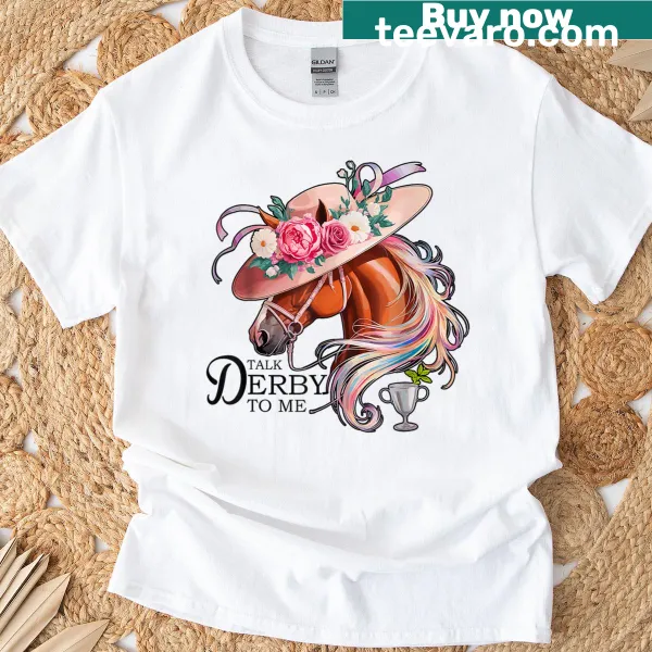 Funny T-shirt with 'Talk Derby To Me' text design