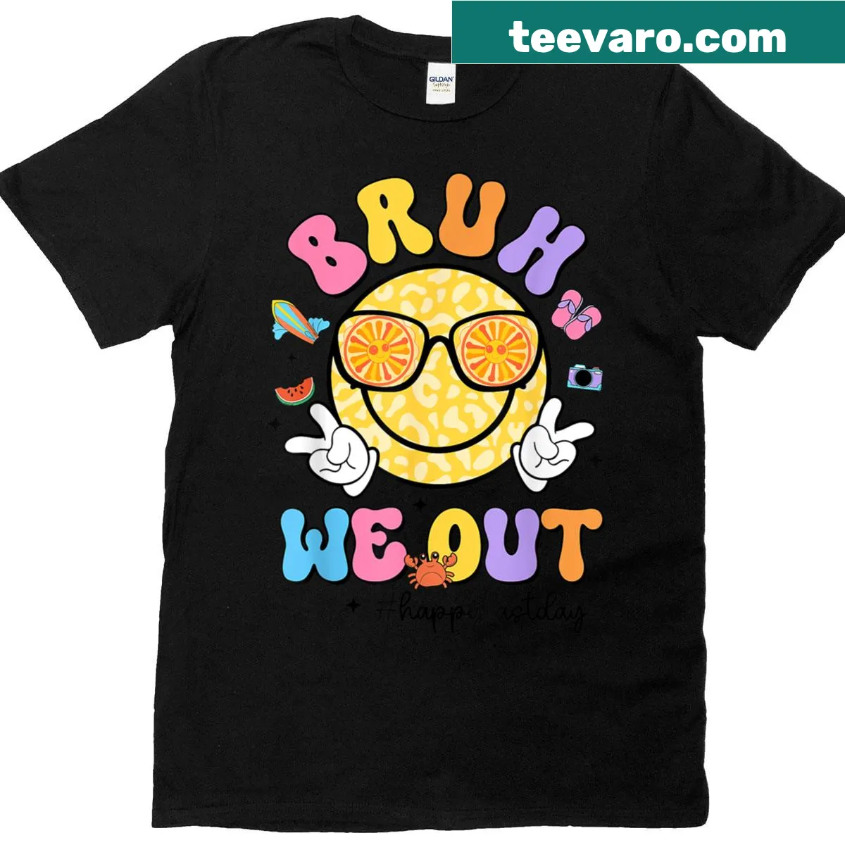 T-shirt with playful teacher-themed summer text — on a men's t-shirt