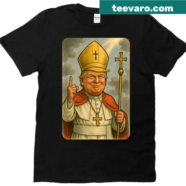 Political satire T-shirt with papal conclave motif