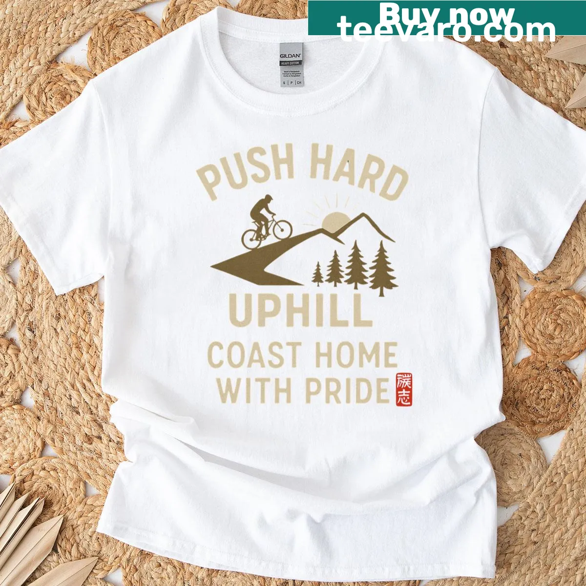Typography design celebrating fatherhood with 'Pride In Every Step' — on a men's t-shirt