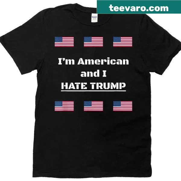 Sarcastic travel T-shirt with bold anti-Trump message.