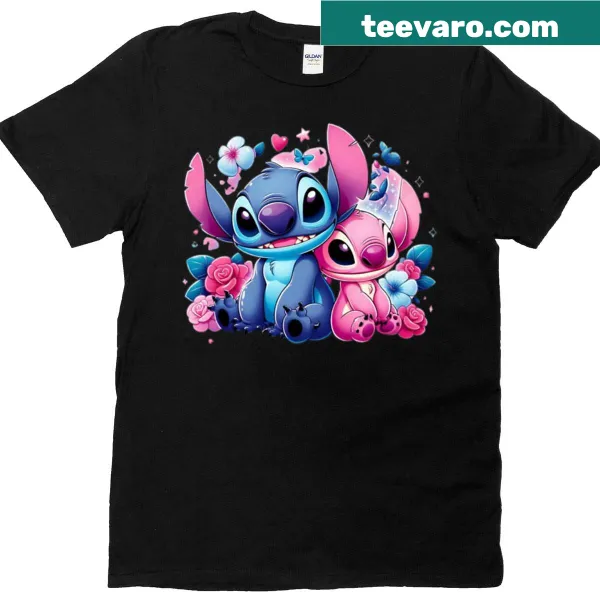 Cheerful T-shirt with 'Alien Love Vibes' printed design.