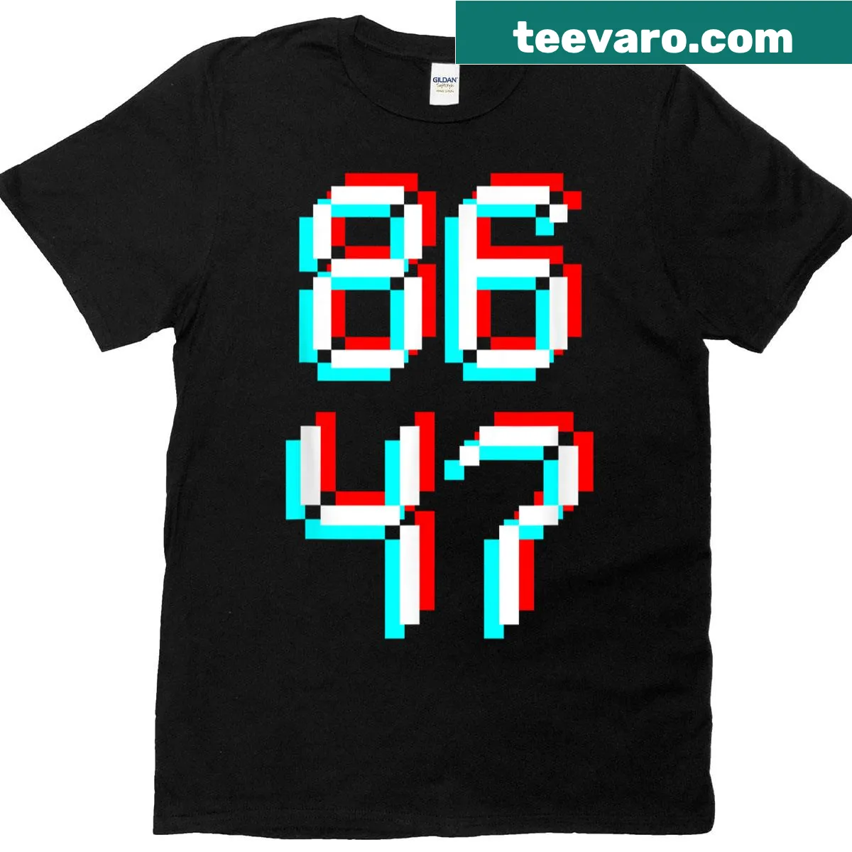 Retro typography anti-Trump text graphic on T-shirt — on a men's t-shirt