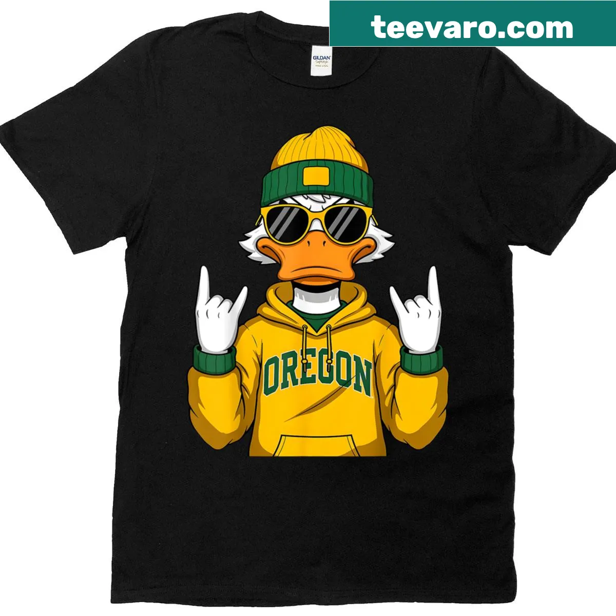 Personalized Oregon themed T-shirt with names — on a men's t-shirt