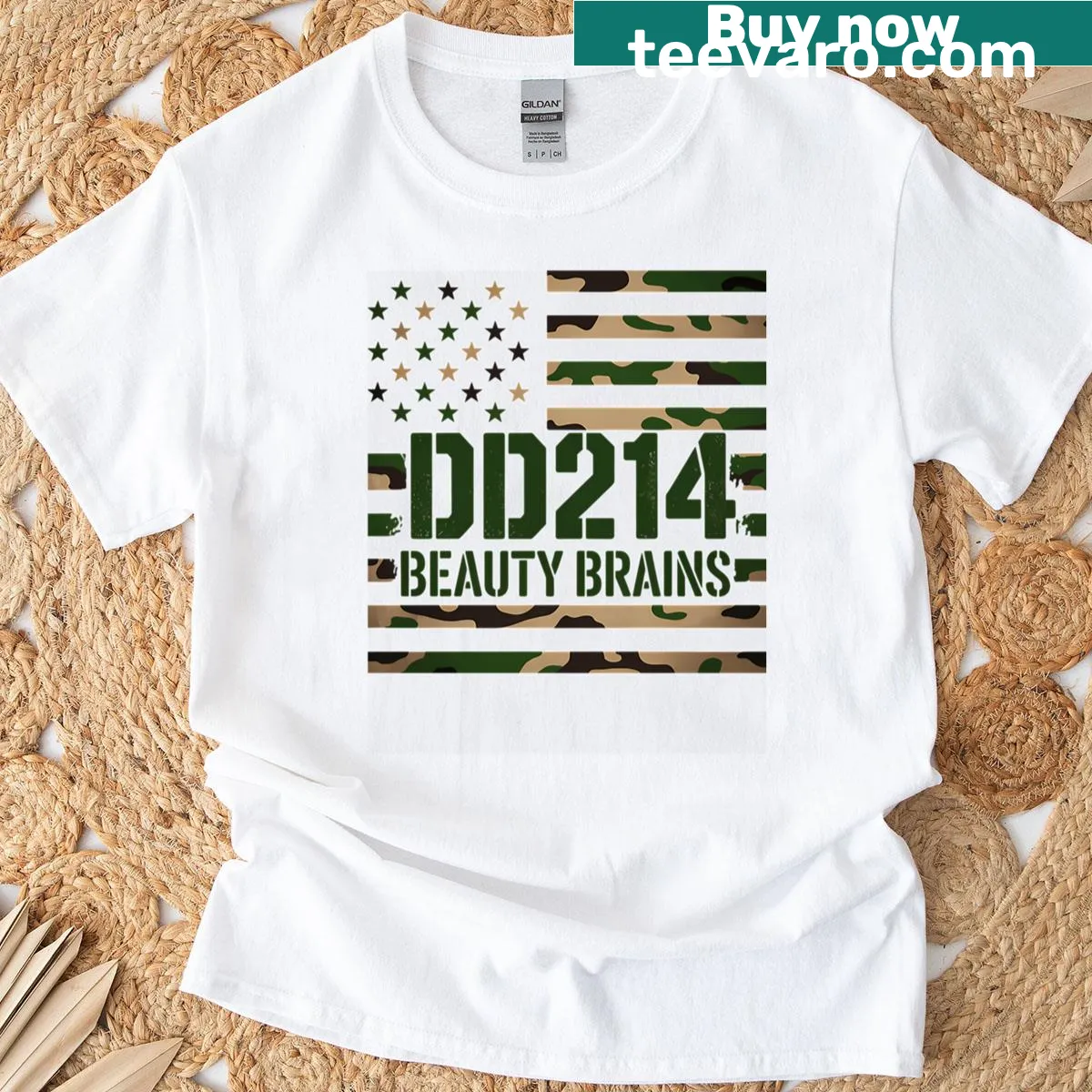 Patriotic T-shirt with USA flag and proud phrase — on a men's t-shirt