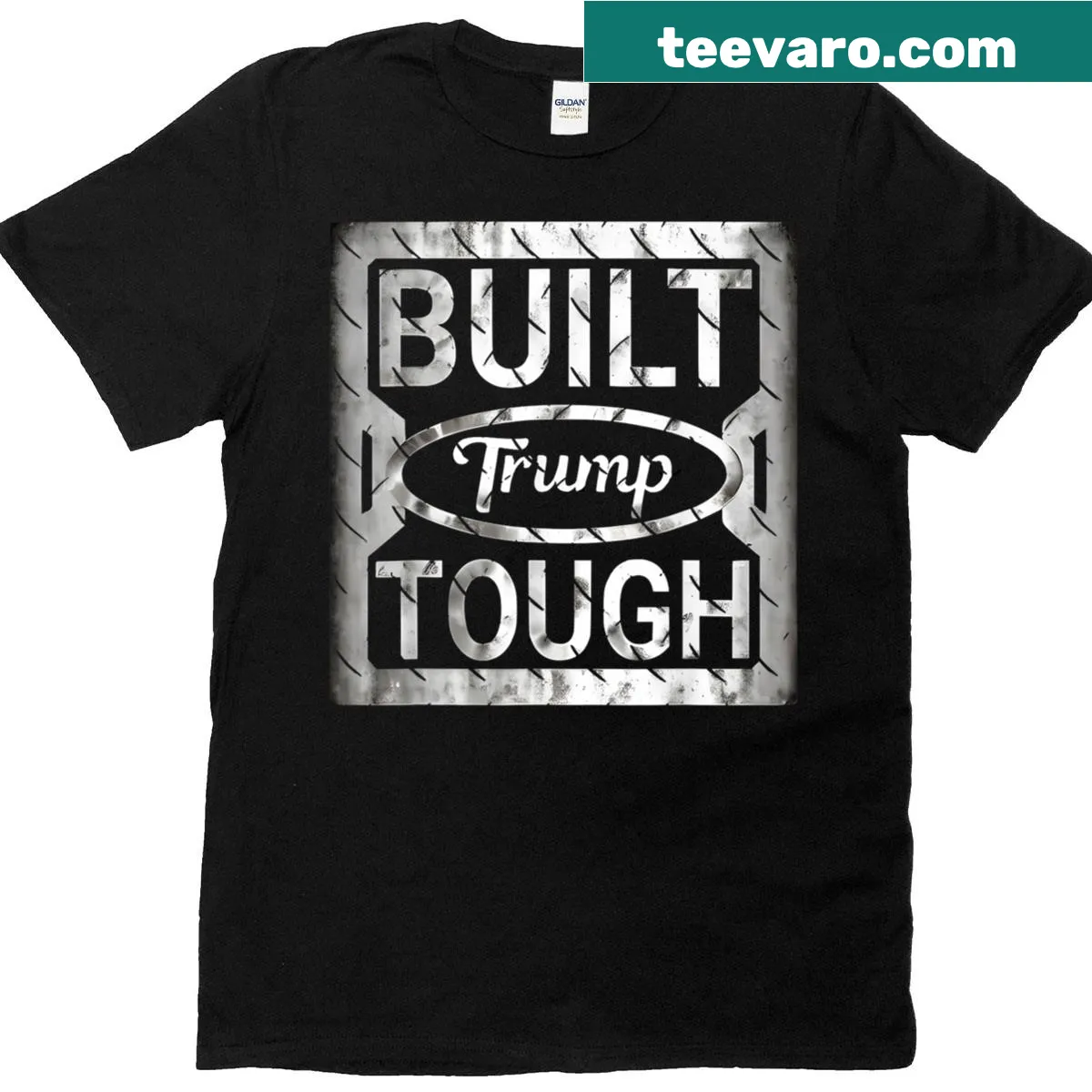 Bold t-shirt with 'Built Tough' slogan and strong design — on a men's t-shirt