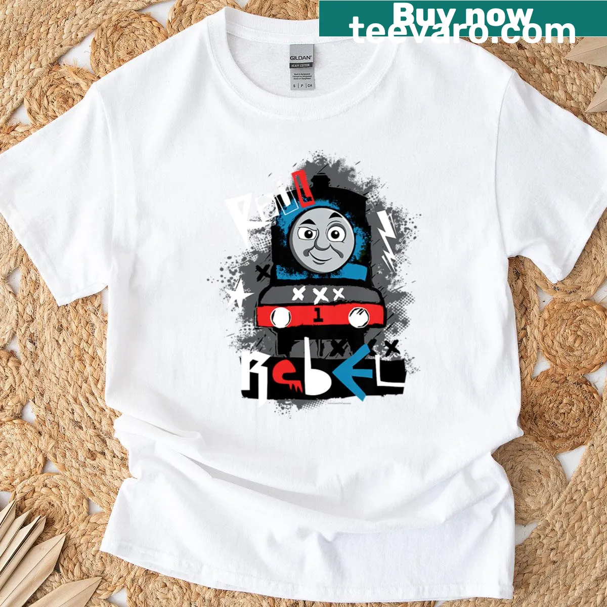 Funny cartoon birthday graphic on kids T-shirt — on a men's t-shirt