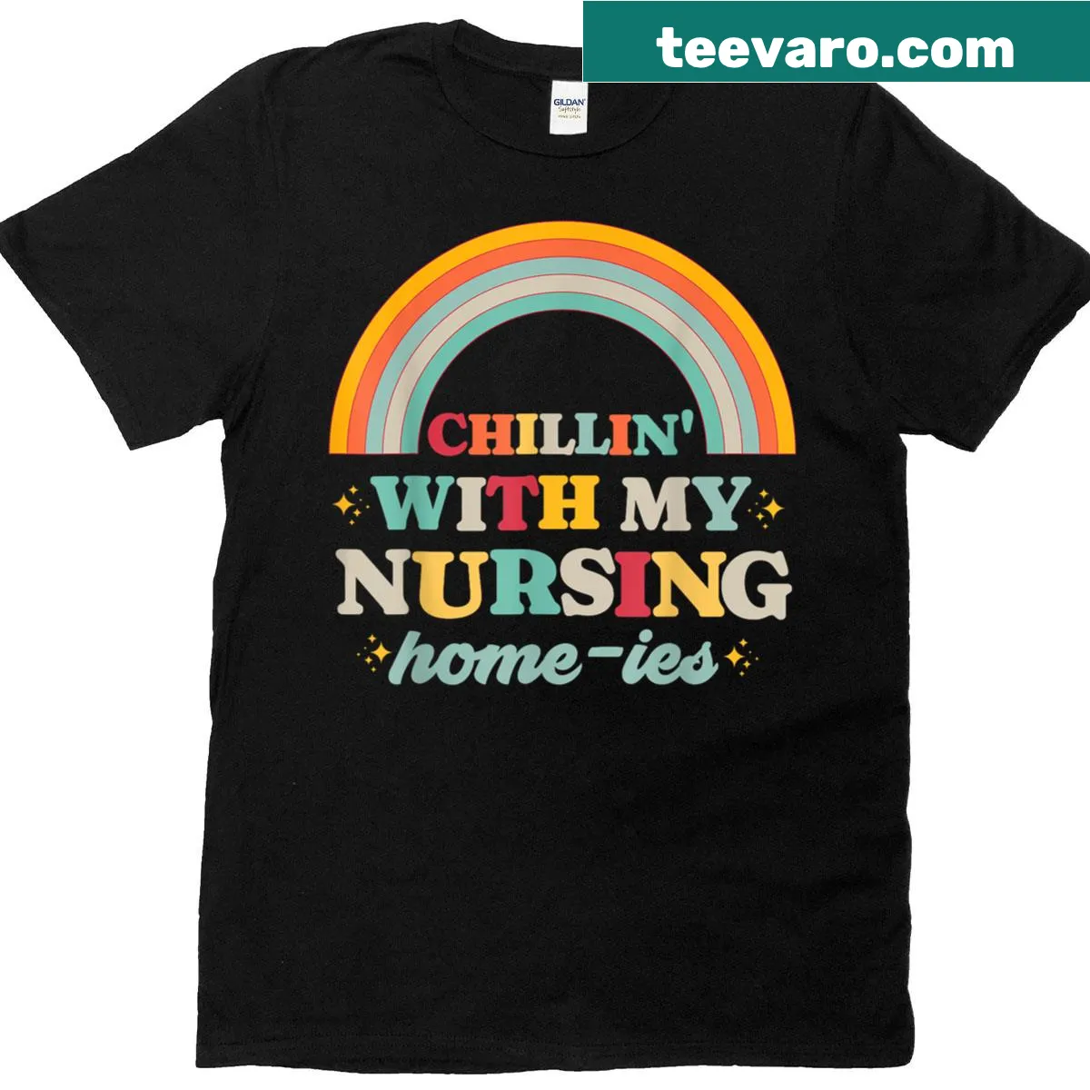 Funny nursing home staff T-shirt with humorous saying — on a men's t-shirt