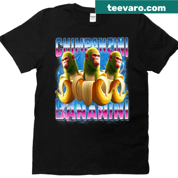 Funny Chimpanzini-bananini graphic T-shirt