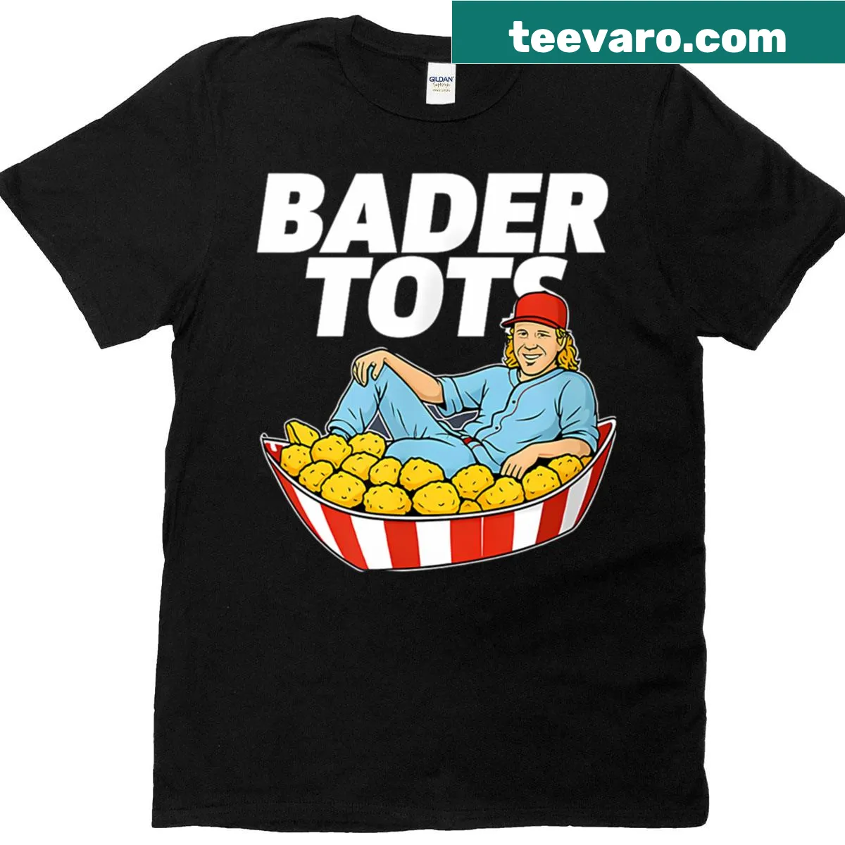 Funny Fourth of July t-shirt with Back It Up Terry and US flag — on a men's t-shirt