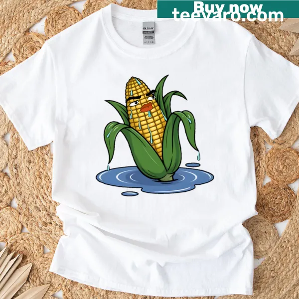 Playful illustration celebrating corn with a humorous twist