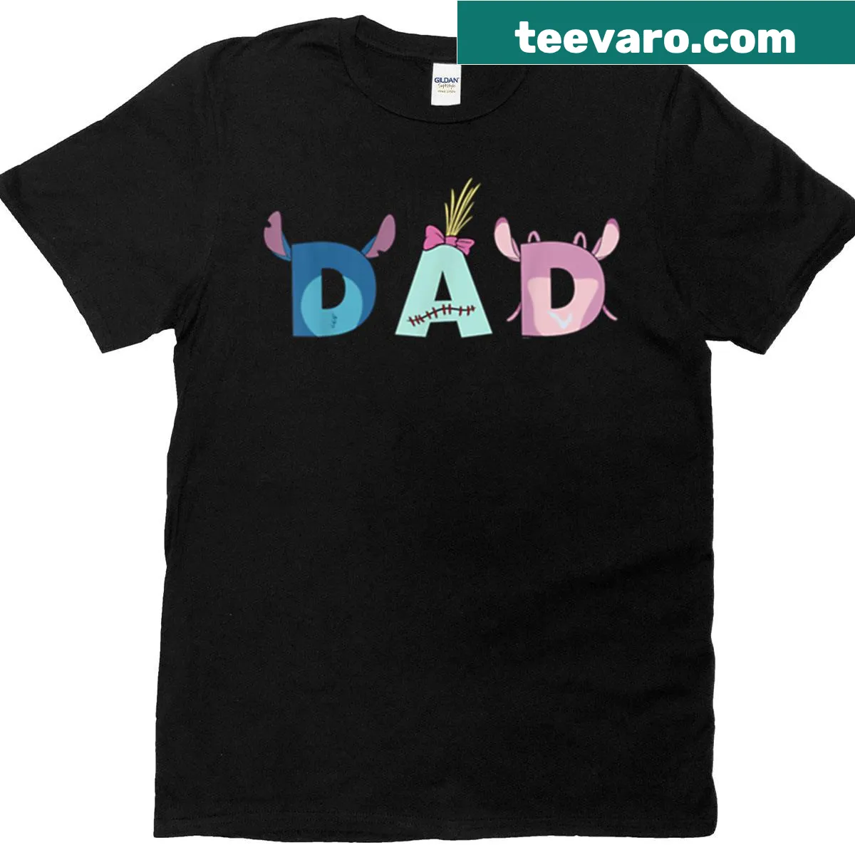 Typography design with 'Ohana' on a t-shirt for dads — on a men's t-shirt