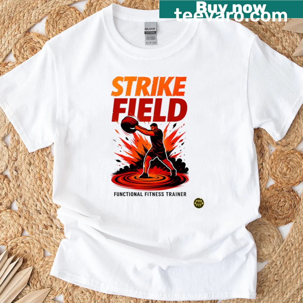Motivational T-shirt with the phrase 'Dominate The Zone' for fitness enthusiasts — on a men's t-shirt
