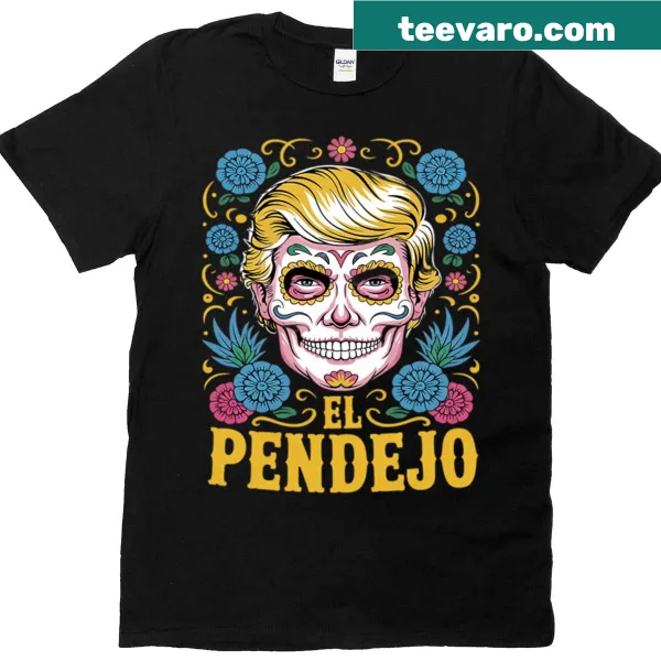 Dia De Los Muertos t-shirt with sugar skull and political theme
