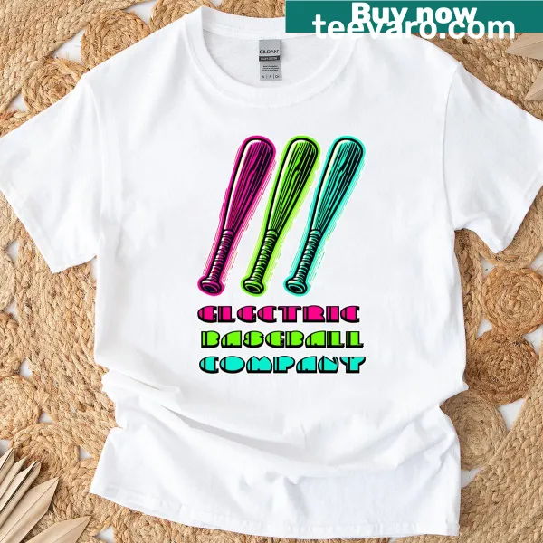 Retro neon logo design from Electric Baseball Company