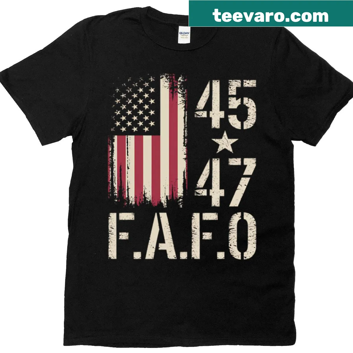Fafo phrase and Trump reference t-shirt — on a men's t-shirt