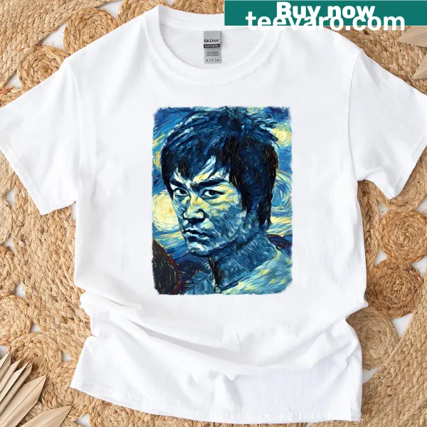 Vintage-style Kungfu Dragonlee T-shirt with distressed graphic