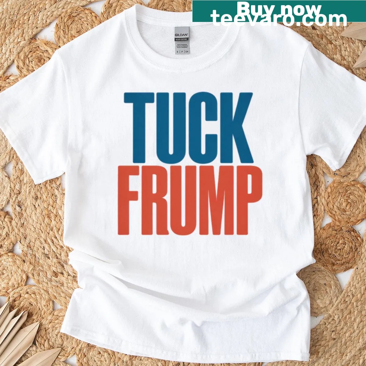Subtle graphic tee with humorous anti-Trump message — on a men's t-shirt