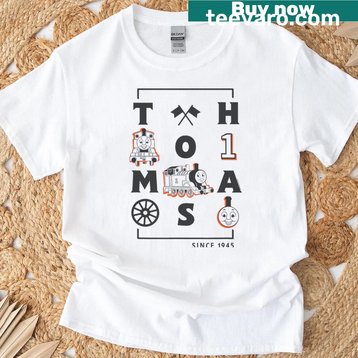Cartoon birthday-themed T-shirt for kids with vintage style — on a men's t-shirt