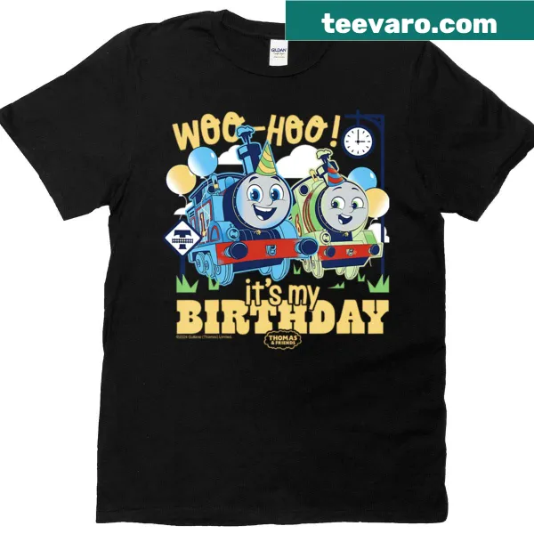 Vintage cartoon birthday t-shirt featuring playful characters