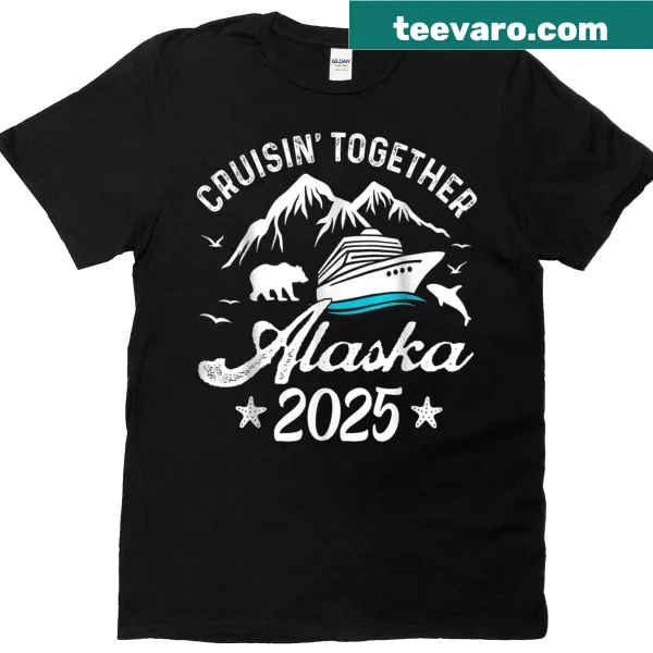 Alaska cruise themed t-shirt with graphics for family and friends