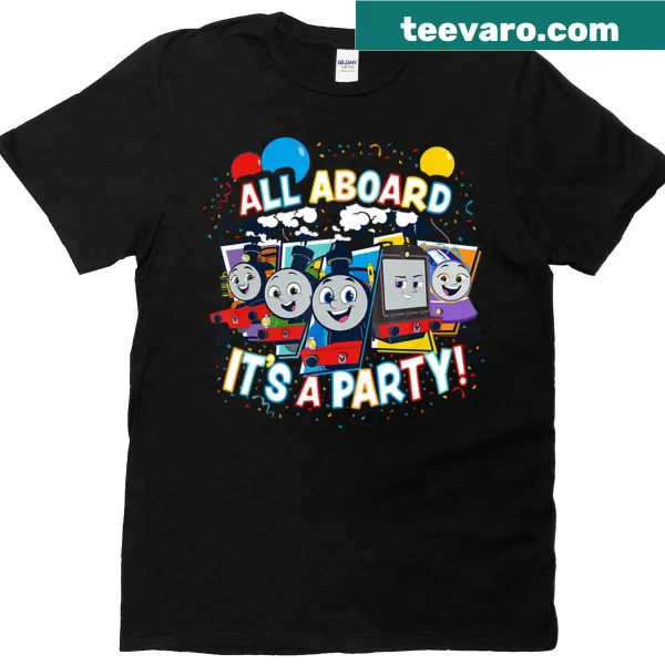 Vintage cartoon birthday t-shirt featuring playful movie graphics