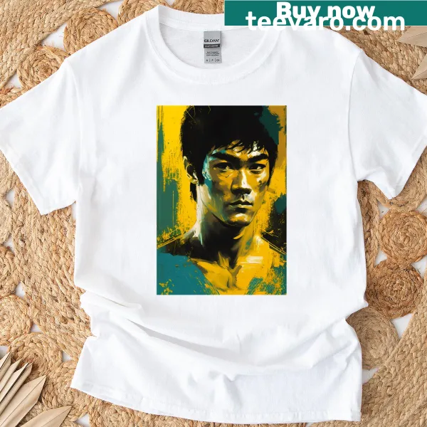 Vintage T-shirt celebrating kung fu movies with a master graphic.