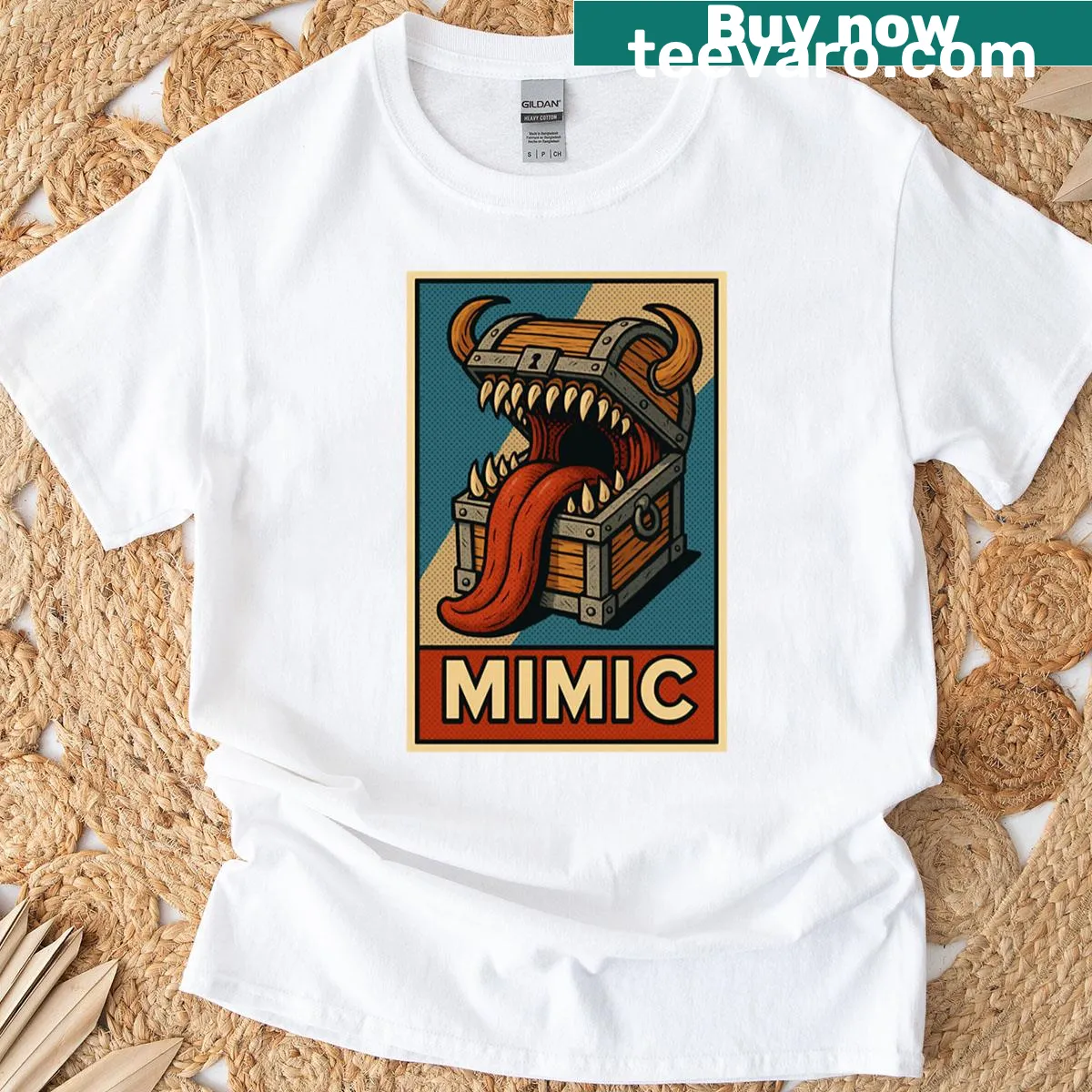 Edgy vintage-distressed T-shirt with abstract typography — on a men's t-shirt