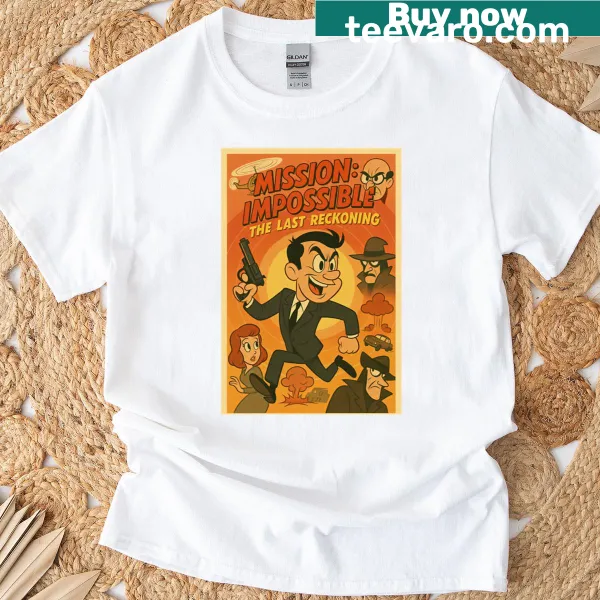 Bold typography T-shirt inspired by Mission Impossible