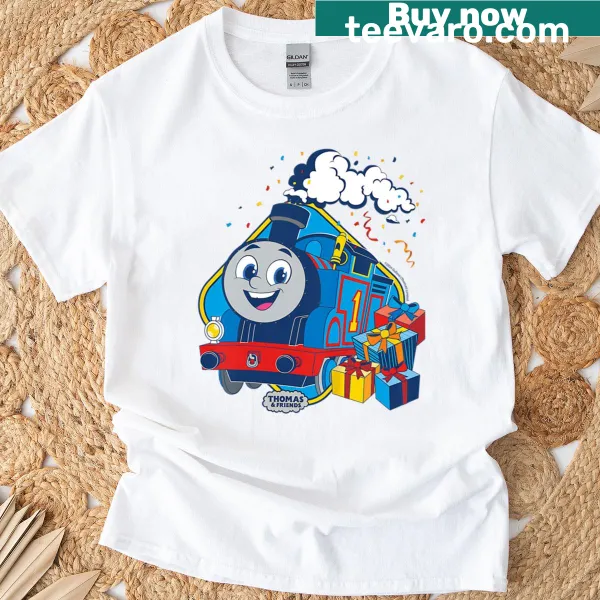 Vintage kids T-shirt with cartoon graphics for birthdays and fun