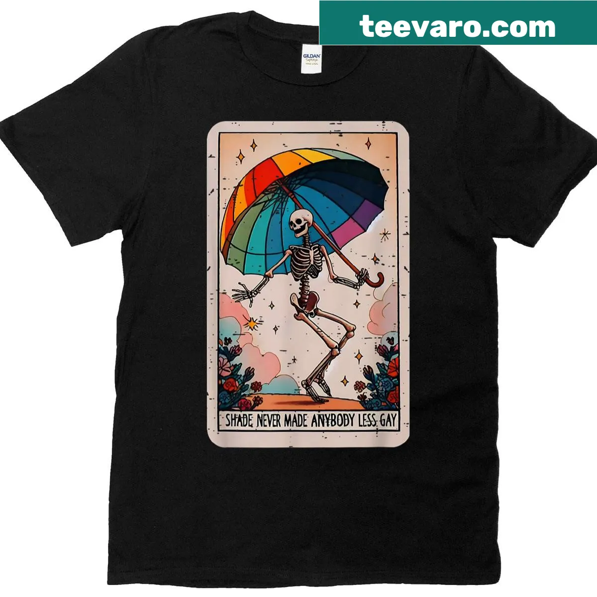 Pride-themed t-shirt with a bold statement about love and acceptance — on a men's t-shirt