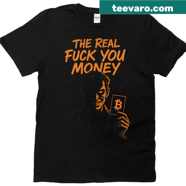 Cheeky typography t-shirt with humorous money phrase