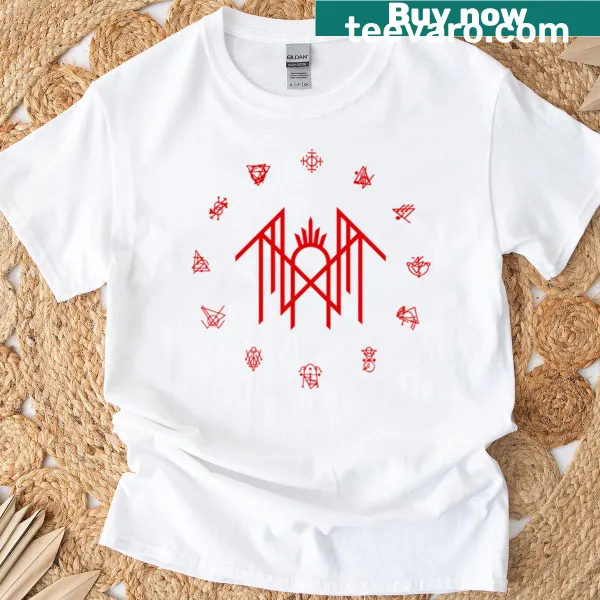 Abstract typography design with the word 'Tkn' on an oversized T-shirt