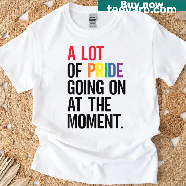 Playful LGBTQ+ pride T-shirt with a fun message.
