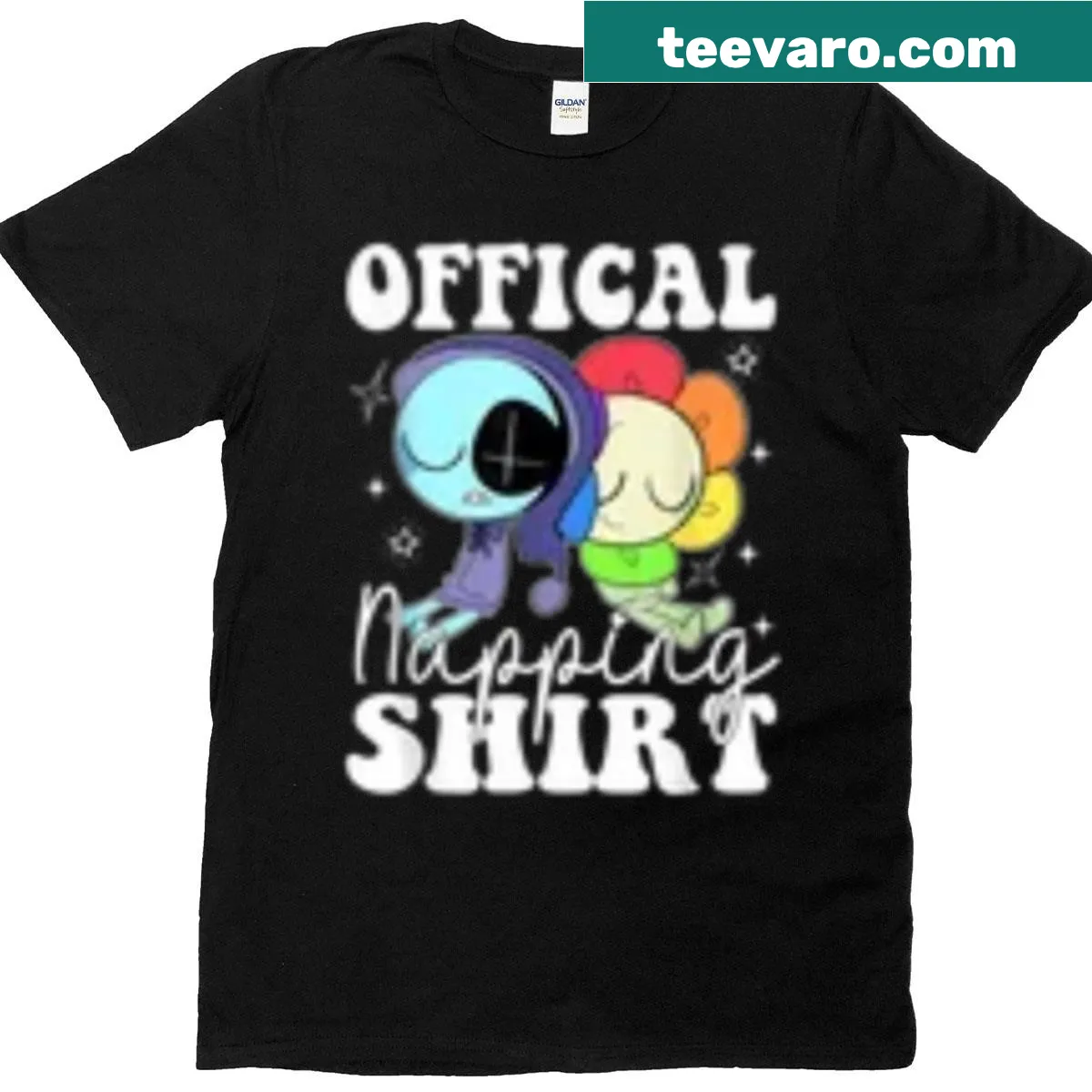 Sleep Squad text with playful graphics on a kid's t-shirt. — on a men's t-shirt